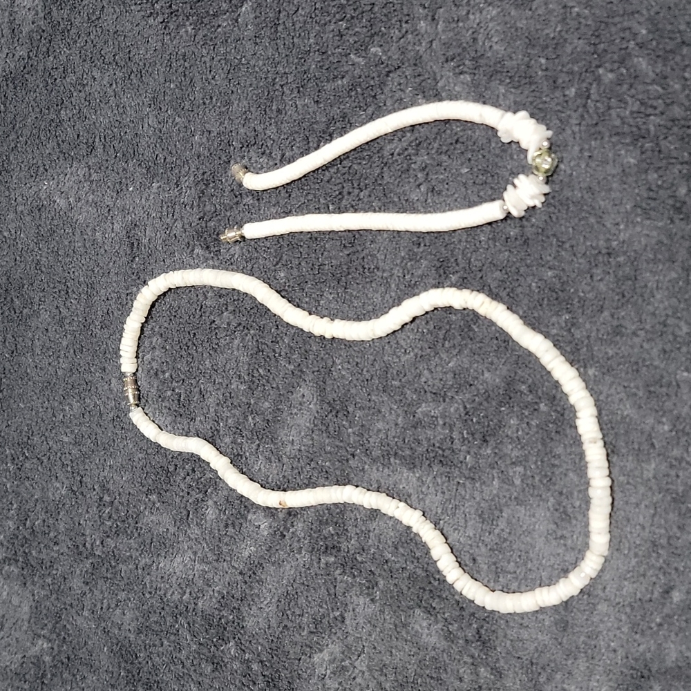 Shell jewelry - choker & bracelet - Set of 2